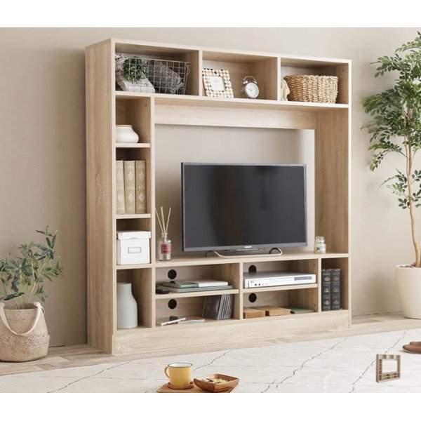 テレビ台ハイタイプ 壁面収納 - 大阪府の家具